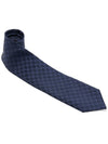 GG Pattern Silk Tie Navy - GUCCI - BALAAN 4