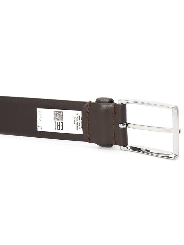 Logo Leather Belt Dark Brown - HUGO BOSS - BALAAN 5