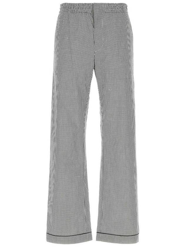 Embroidered Poplin Wide Pants Gray - PRADA - BALAAN 2