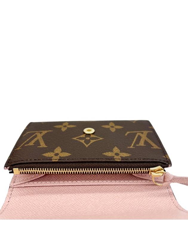 Rosalie Monogram Coin Purse Rose Ballerine - LOUIS VUITTON - BALAAN 7