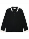 Kids Waffen Patch Three Stripes Collar PK Long Sleeve Black 8B00001 8496W 999 8 10A - MONCLER - BALAAN 2