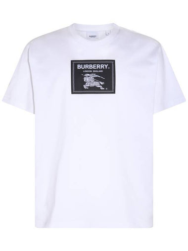 Men's Prorsum Label Cotton Short Sleeve T-Shirt White - BURBERRY - BALAAN 1