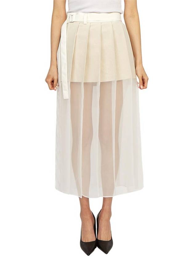 2407238 151 Women s Long Pleated Skirt - SACAI - BALAAN 3