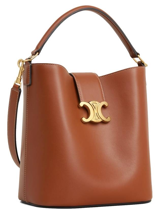 Medium Louise Bag Smooth Calfskin Shoulder Bag Tan - CELINE - BALAAN 4