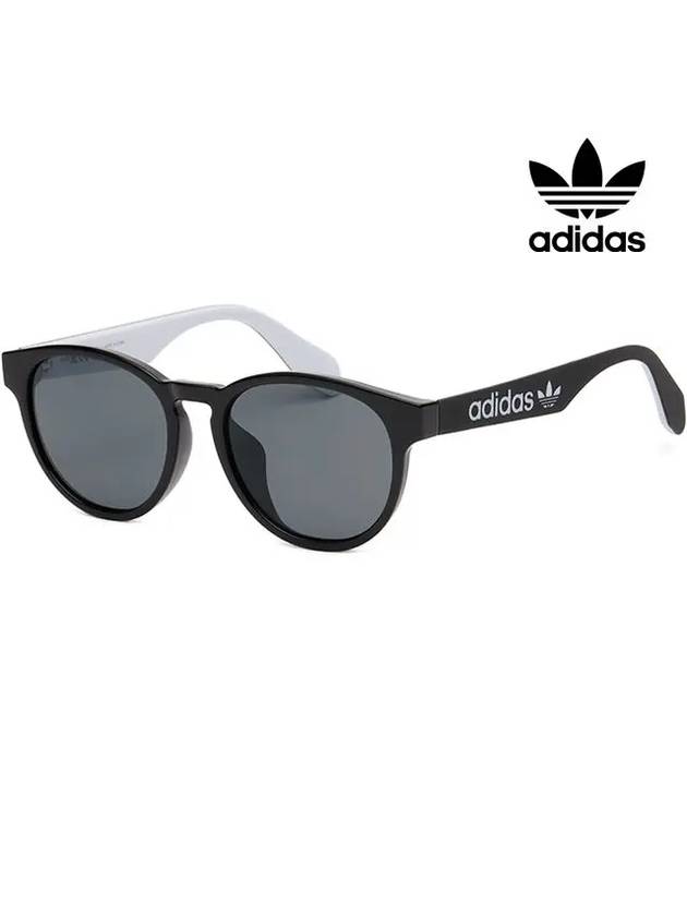 Sunglasses OR0025F 01A Round Black Horn Rim Asian Fit - ADIDAS - BALAAN 4