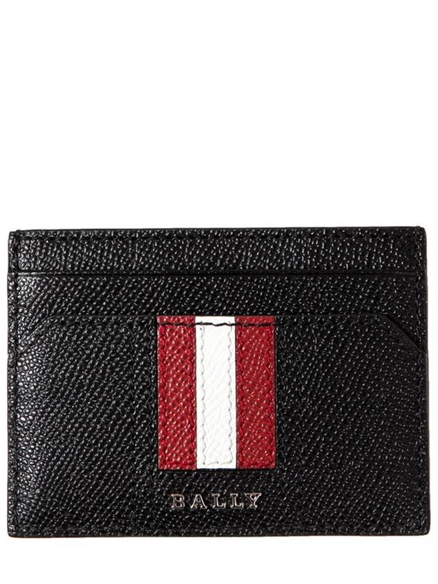 Tar Embossed Leather Card Wallet Black - BALLY - BALAAN 2