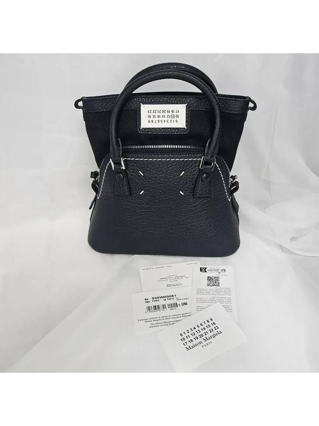 5AC Classique Micro Tote Bag Black - MAISON MARGIELA - BALAAN 8