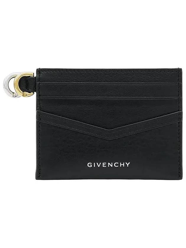 Voyou Leather Card Wallet Black - GIVENCHY - BALAAN 3