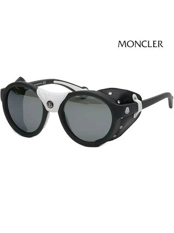 Sunglasses ML0046 02C Leather Strap Mirror - MONCLER - BALAAN 1