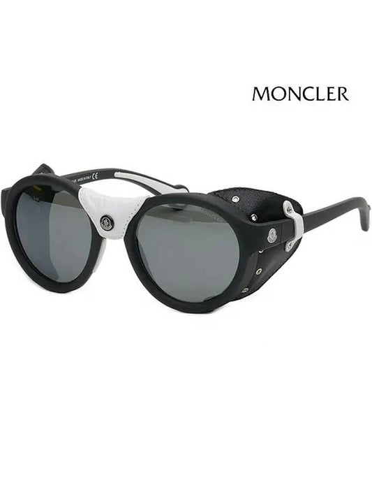 Sunglasses ML0046 02C Leather Strap Mirror - MONCLER - BALAAN 1