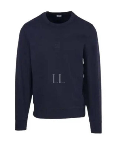 Metropolis Logo Badge Sweatshirt Navy - CP COMPANY - BALAAN 2