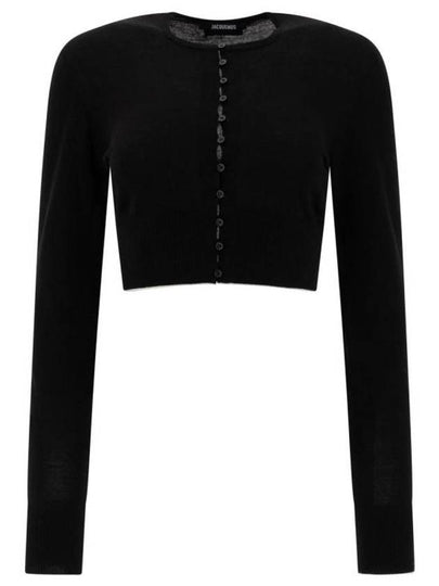 Spiaggia Cardigan Black - JACQUEMUS - BALAAN 2