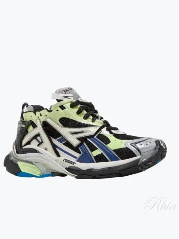 Runner Low Top Sneakers Green Black Blue - BALENCIAGA - BALAAN 2