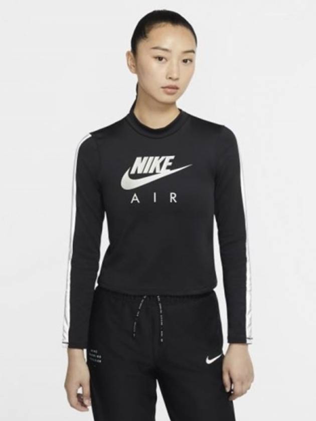 Air Mid Layer Running Long Sleeve T-Shirt Black - NIKE - BALAAN 2