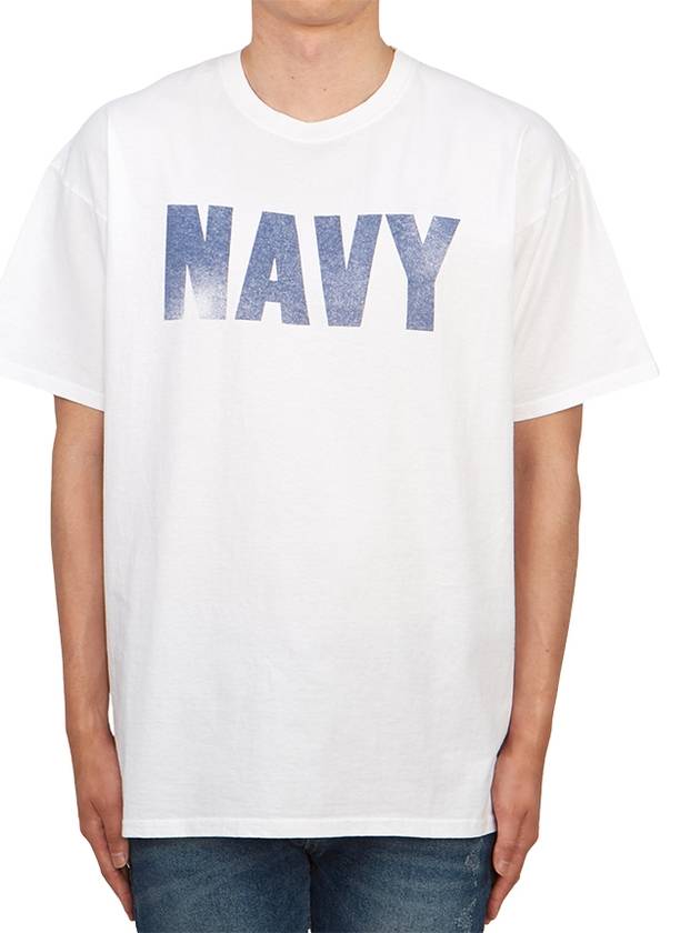 Navy short sleeve t shirt white - WILD DONKEY - BALAAN 2