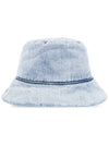 logo patch bucket hat light blue denim - ACNE STUDIOS - BALAAN 7