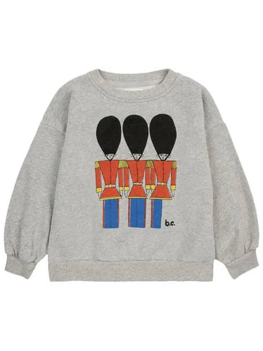 Kids Little Soldier Sweatshirt Gray B224AC045 051 - BOBO CHOSES - BALAAN 1