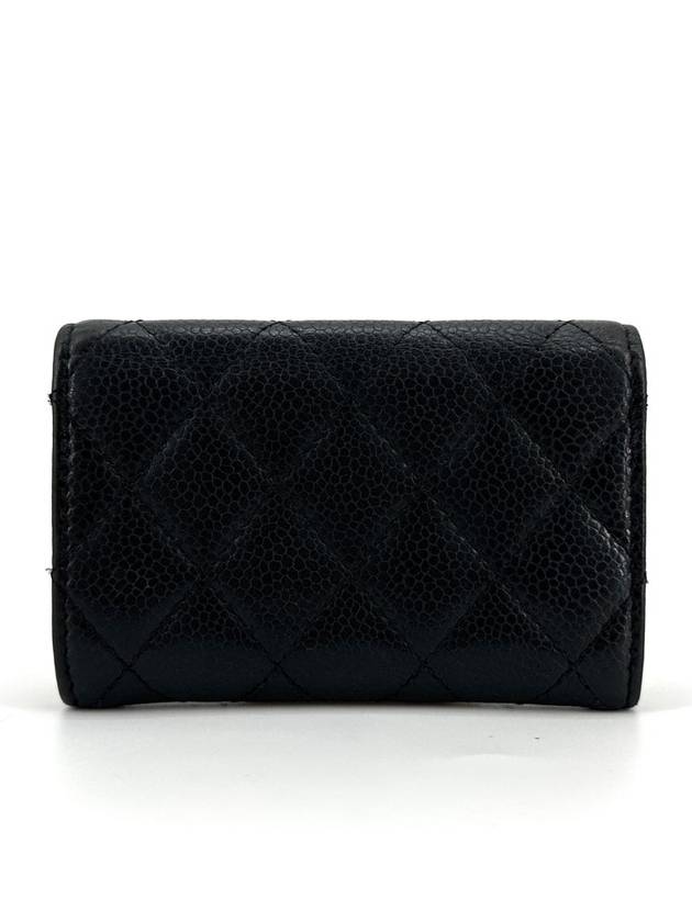 Caviar silver flap card wallet - CHANEL - BALAAN 5