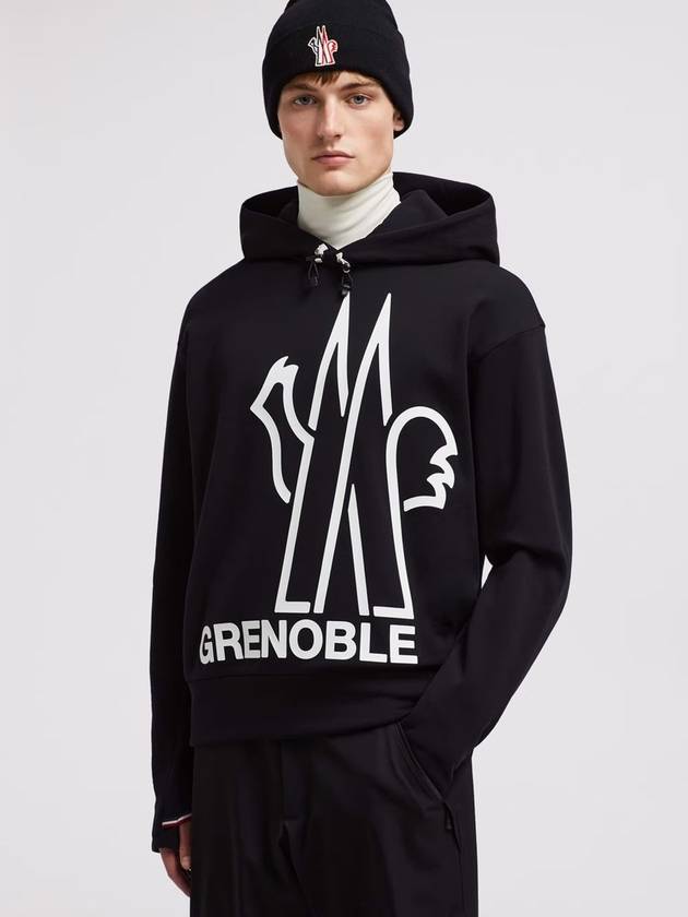 Grenoble logo hoodie black - MONCLER - BALAAN 3