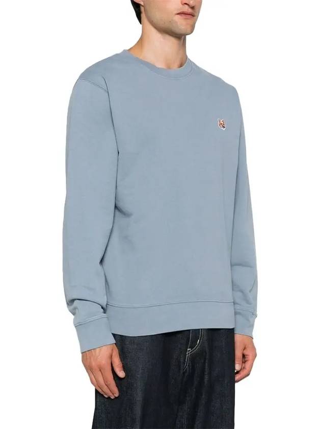 Fox Head Patch Regular Sweatshirt Blue - MAISON KITSUNE - BALAAN 4