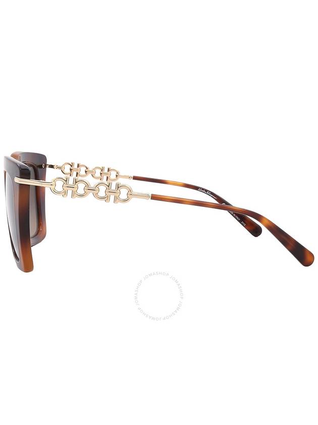 Eyewear Gradient Butterfly Sunglasses Brown - SALVATORE FERRAGAMO - BALAAN 4