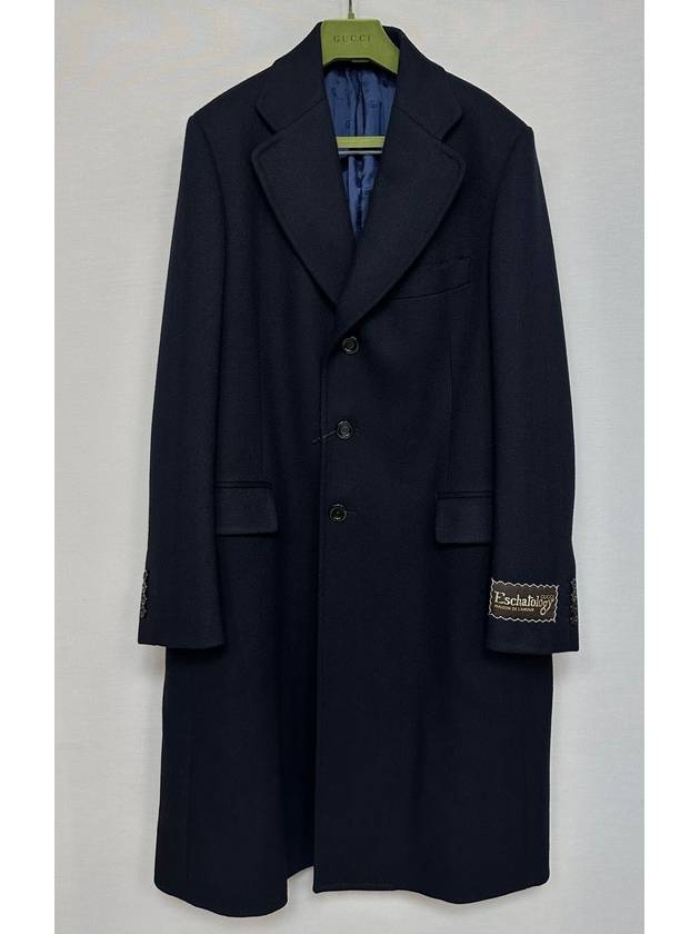 Men s Melange Herringbone Wool Coat 105 - GUCCI - BALAAN 1