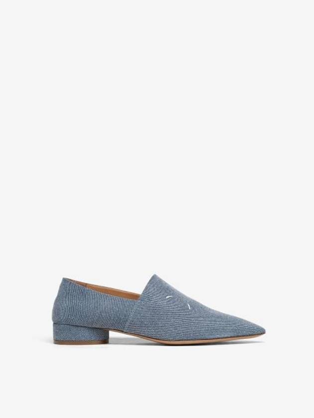 Women's Point Toe 4 Stitch Kiki Loafer Denim - MAISON MARGIELA - BALAAN 2