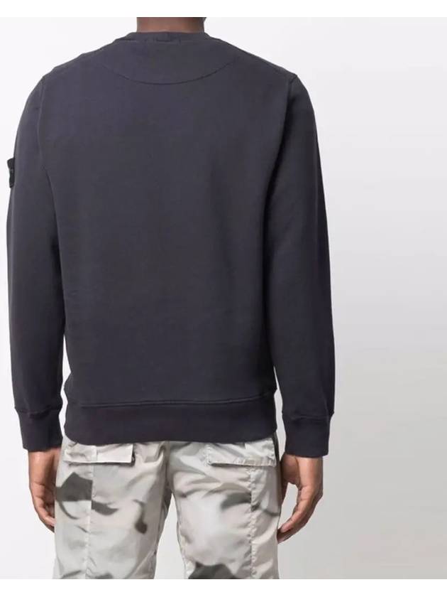 Wappen Patch Crewneck Sweatshirt Dark Blue - STONE ISLAND - BALAAN 5