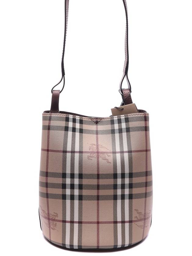 Haymarket Check Lorne Bucket Bag Light Elderberry - BURBERRY - BALAAN 5