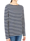 Women's Meridame II Striped Long Sleeve T-Shirt Marine Ecru - SAINT JAMES - BALAAN 4