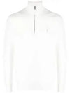 30 Points Long Sleeve Half Zip Up Pullover White - POLO RALPH LAUREN - BALAAN 1