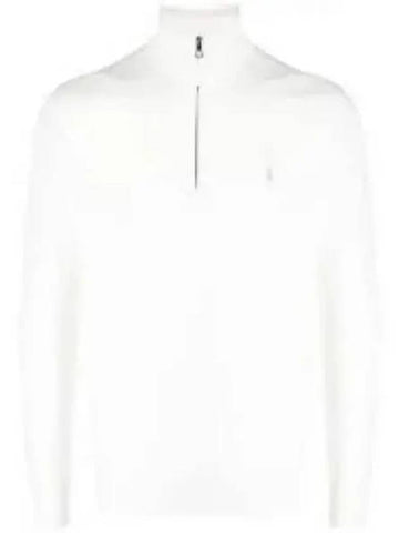 30 Points Long Sleeve Half Zip Up Pullover White - POLO RALPH LAUREN - BALAAN 1