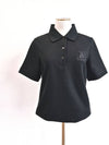 Box Logo Short Sleeve Polo Shirt Black - BURBERRY - BALAAN 2