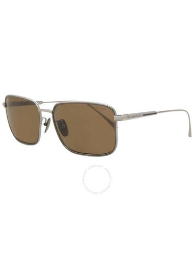 Chopard Polarized Brown Rectangular Unisex Sunglasses SCHF84M E56P 59 - CHOPARD - BALAAN 1