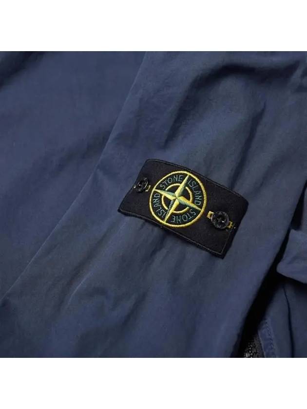 Men's Wappen Pocket Zip-Up Jacket Navy - STONE ISLAND - BALAAN 8