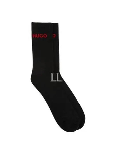 Logo Socks 6 Sets Black - HUGO BOSS - BALAAN 2