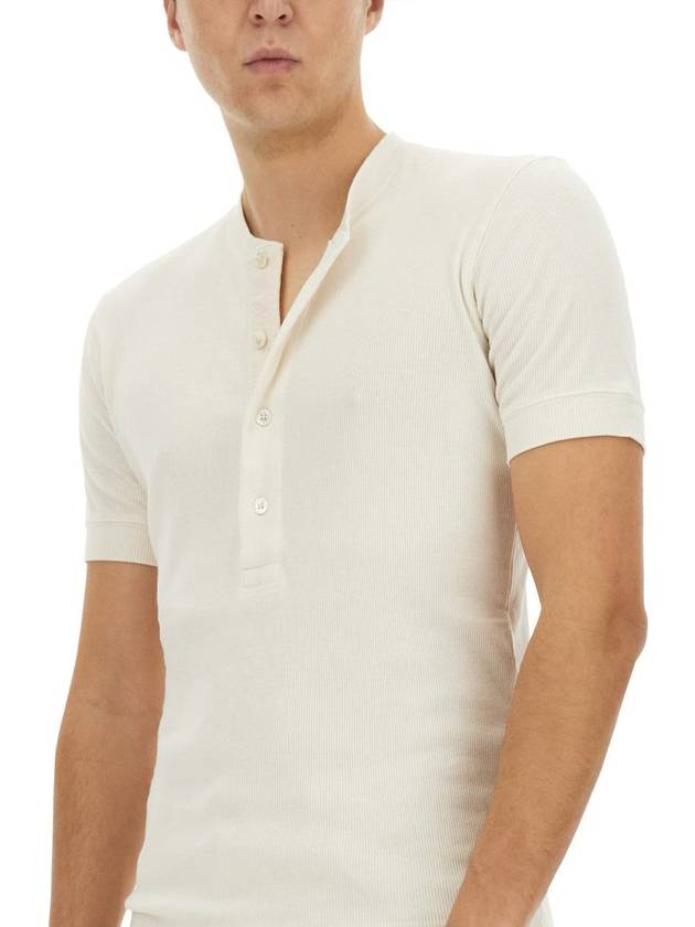 Tom Ford Cotton T-Shirt - TOM FORD - BALAAN 4