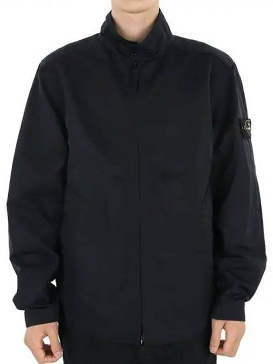 Hyper Dense Nylon Raso Zip Up Jacket Black - STONE ISLAND - BALAAN 2