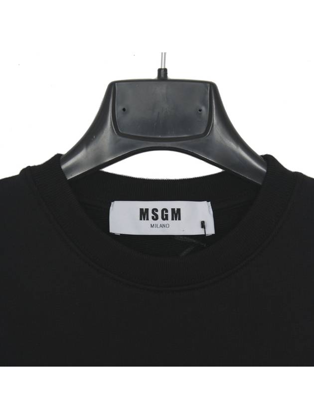 Box Logo Print Sweatshirt Black - MSGM - BALAAN 4