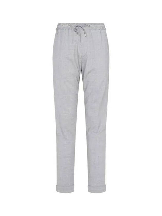 Drawstring banding roll up pants gray - PAUL SMITH - BALAAN 1