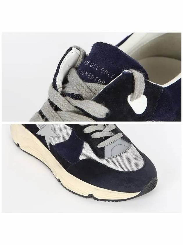 Star Running Sole Suede Low Top Sneakers Grey Navy - GOLDEN GOOSE - BALAAN 6