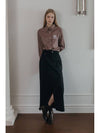 LUXE LONG SKIRT BLACK - ILROZE - BALAAN 9