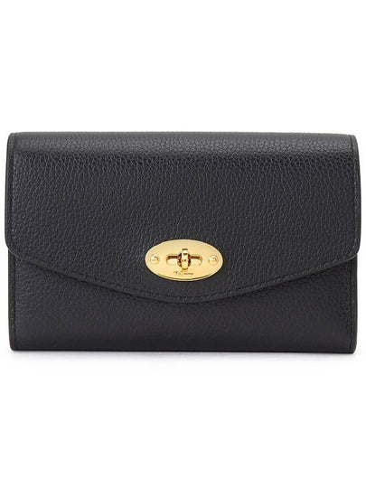 Darley Small Classic Grain Medium Wallet Black - MULBERRY - BALAAN 2