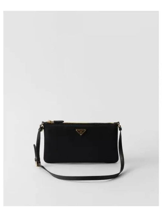 Triangle Logo Pouch Shoulder Bag Black - PRADA - BALAAN 2