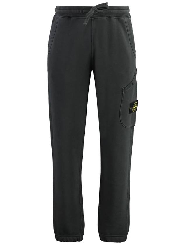 Cotton Cargo Jogging Pants Lead Grey - STONE ISLAND - BALAAN 2