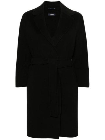 Women's Arona Virgin Wool Single Coat Black - S MAX MARA - BALAAN 1