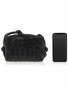 Intrecciato Loop Small Leather Cross Bag Black - BOTTEGA VENETA - BALAAN 7