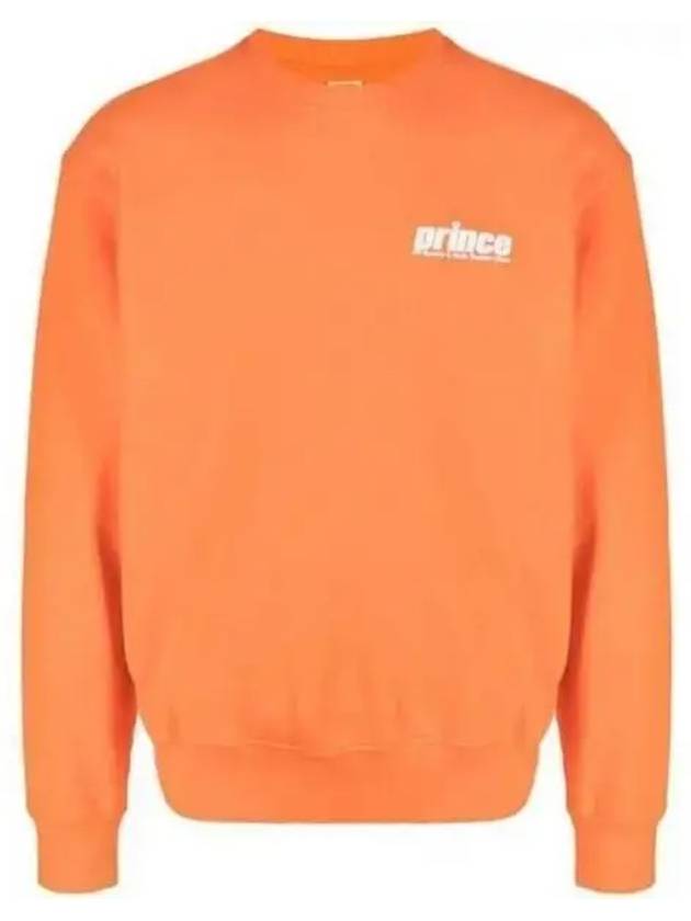 Prince Logo Print Cotton Sweatshirt Orange - SPORTY & RICH - BALAAN 2