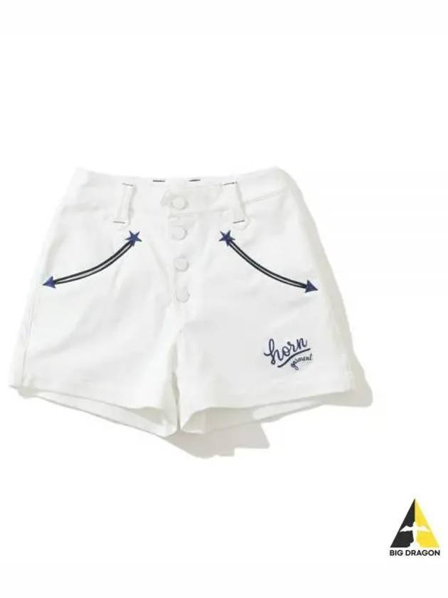 Golf wear women s shorts HCW 2A AT03 white - HORN GARMENT - BALAAN 1