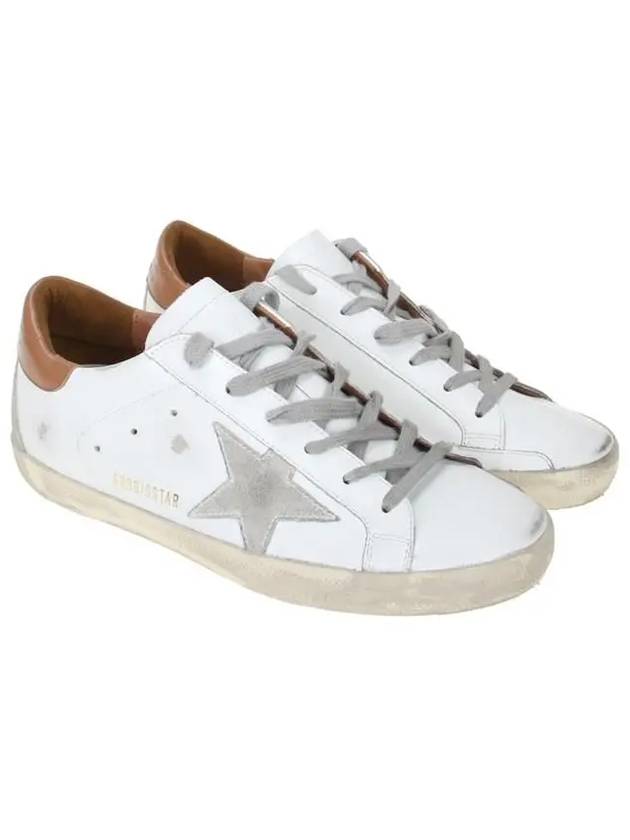 Brown Tab Superstar Classic Low Top Sneakers White - GOLDEN GOOSE - BALAAN 2